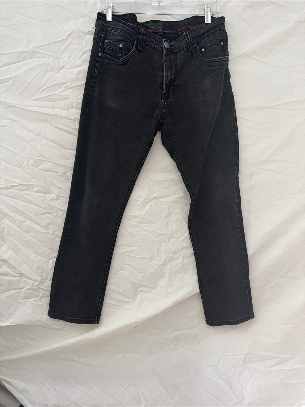 Steve’s Jeans Men's Slim Straight Jeans in Washed Black